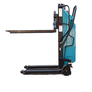 1000kgs Half Semi Electric Pallet Stacker With Lift Height 1600mm High Efficiency