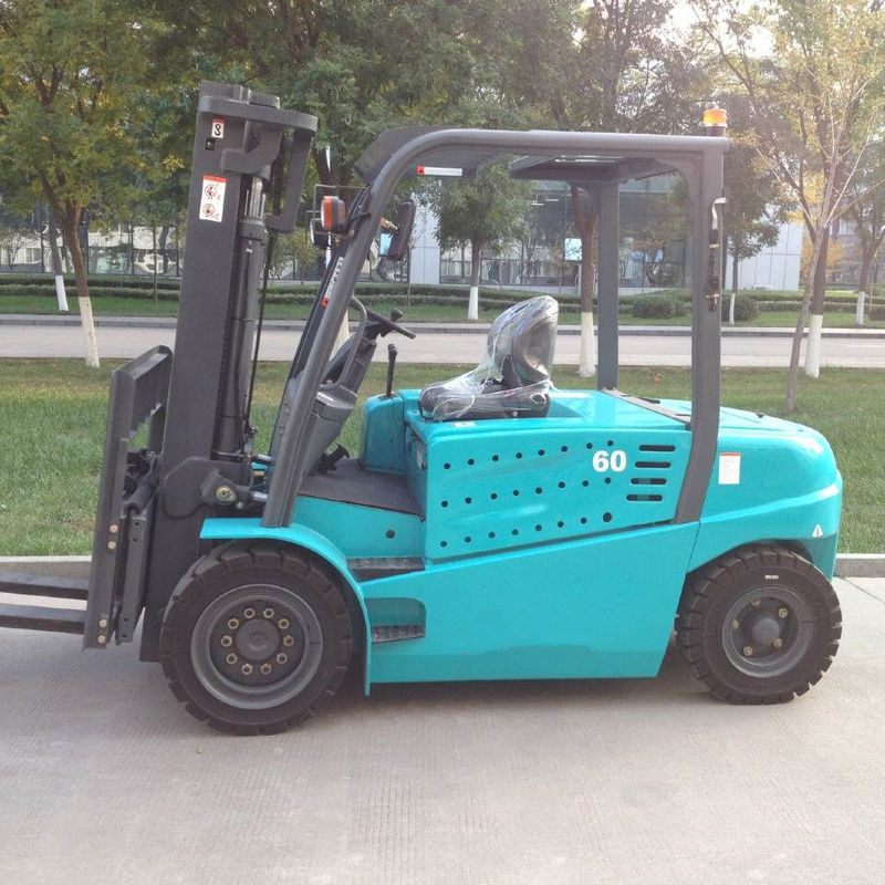 6 Ton AC Electric Forklift Truck Battery Power Type With Lifting Height 6000mm